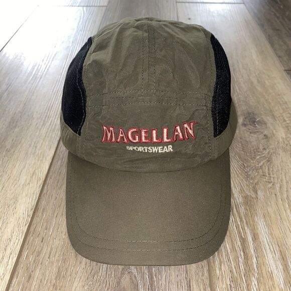 Magellan Sportswear Green Baseball Cap Hat Mesh Lightweight Adjustable - Picture 1 of 11